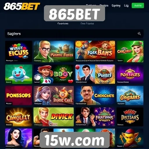 Comparativo de jogos disponíveis na 865BET